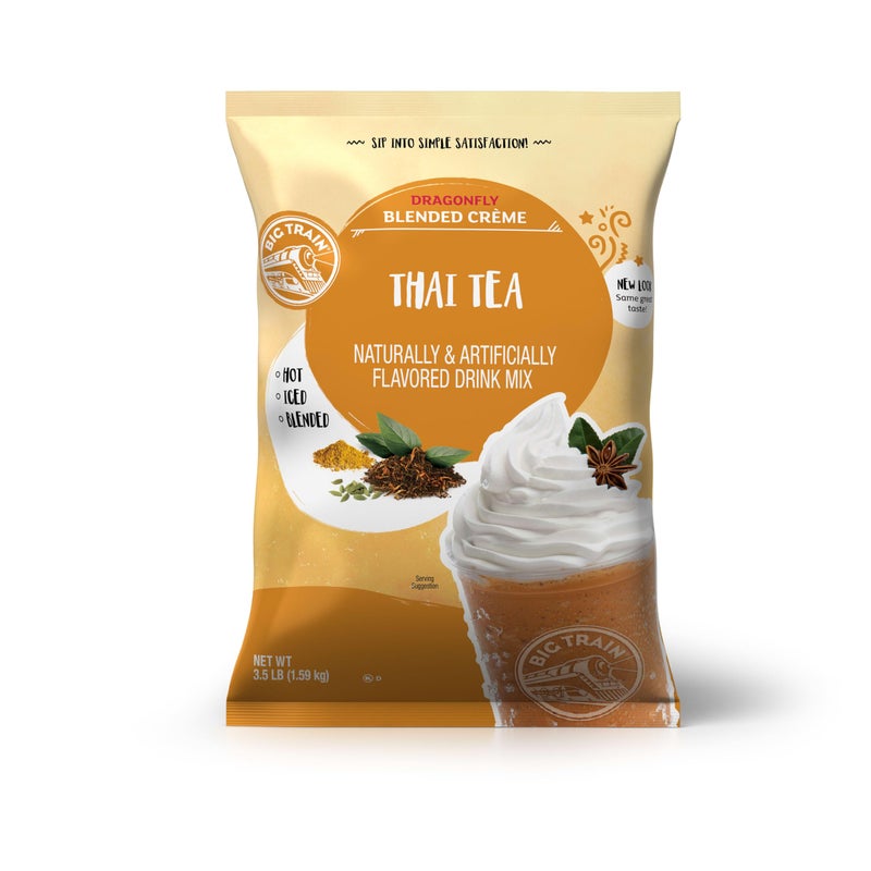 Big Train Dragonfly Thai Tea Blended Crème Beverage Mix, 3.5 Pound (Pack of 1) - Image 1